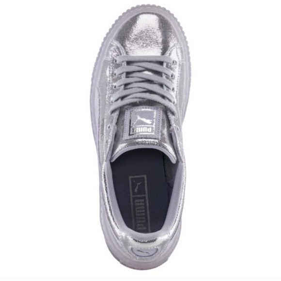 PUMA basket platform trace metallic silver - Picture 8 of 8